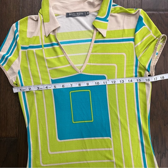 Bisou Bisou Collared Short Sleeve Top - Picture 10 of 12